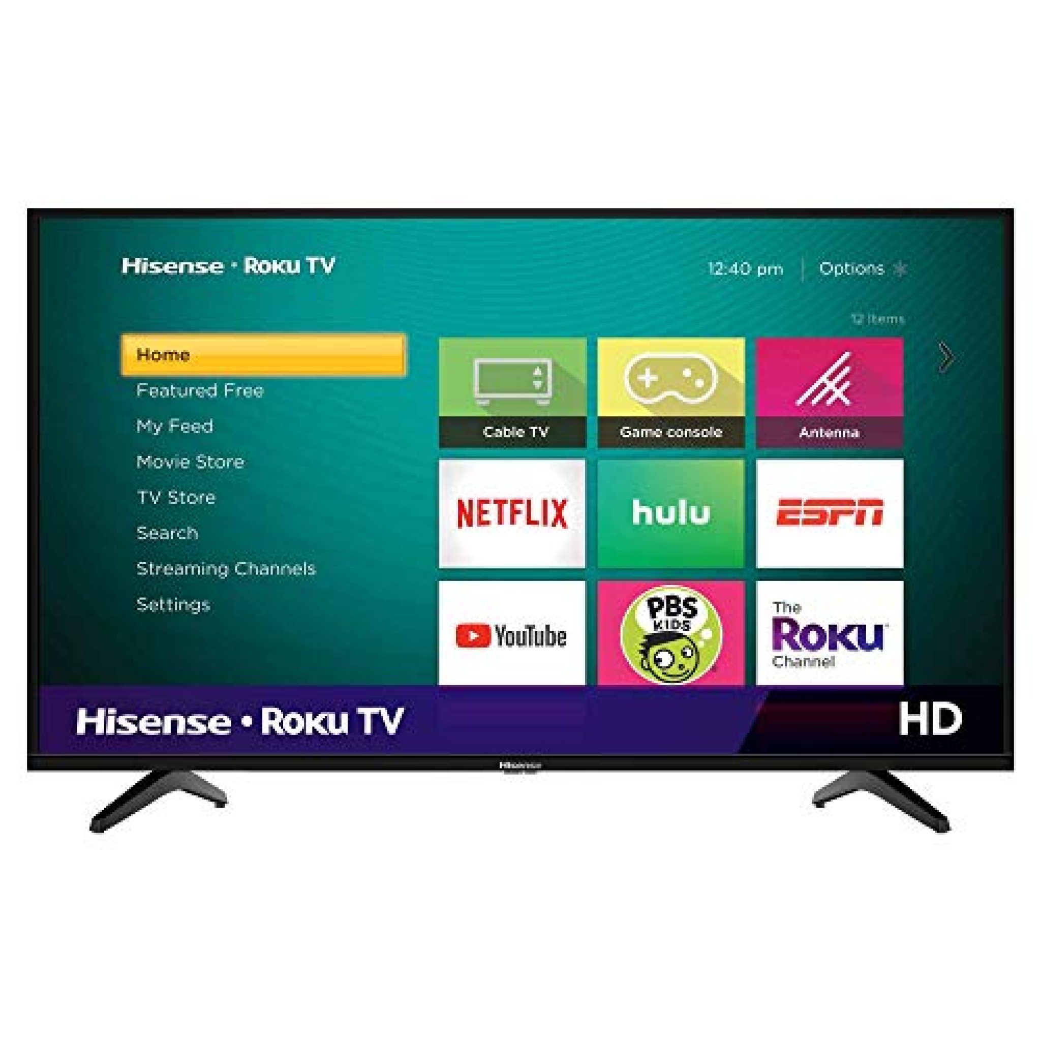 Hisense 32-Inch Class H4 Series LED Roku Smart TV with Alexa 