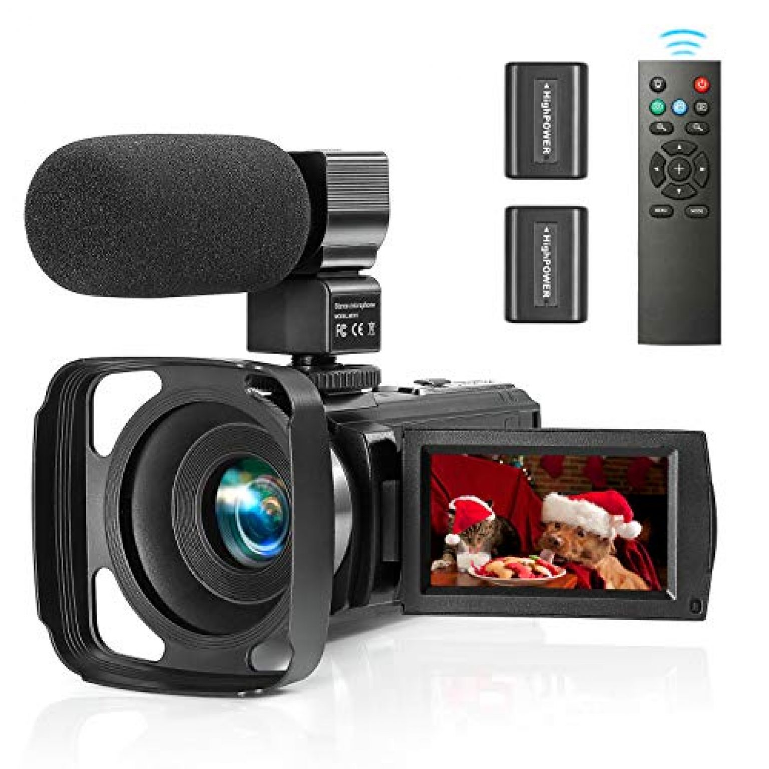 ZUODUN Camcorder Video Camera YouTube Vlogging Camera Recorder Full HD