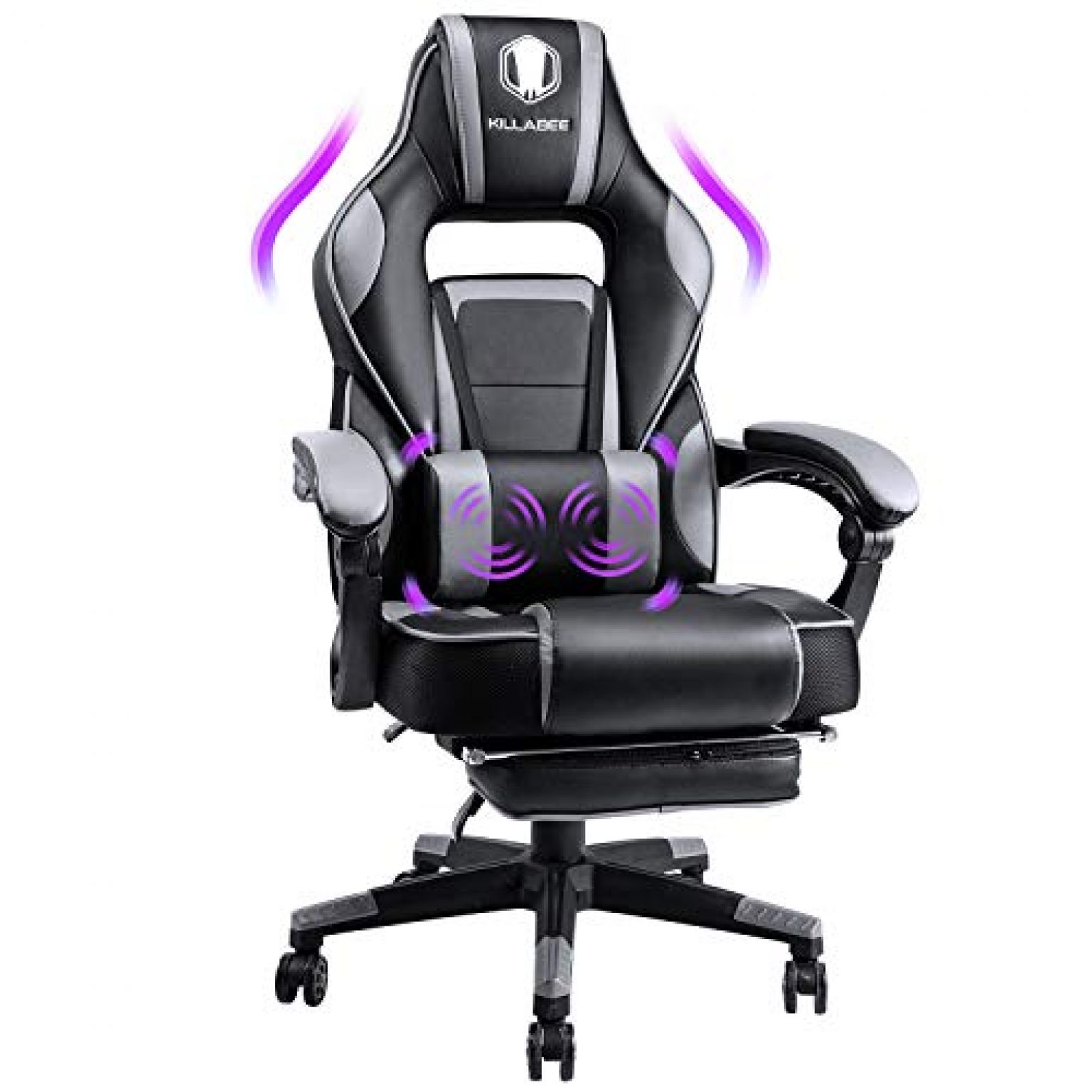 KILLABEE Massage Gaming Chair Racing Computer Desk Office Chair High