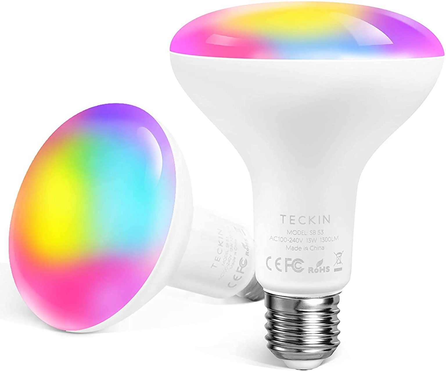 TECKIN Smart LED Bulb E27 WiFi Smart Light Bulbs, Compatible with Phone