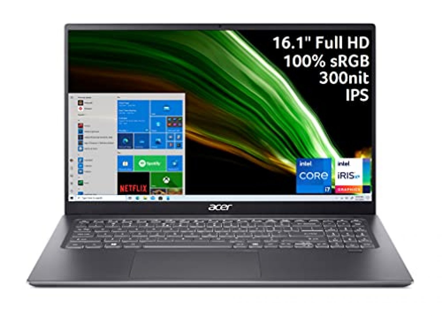 Acer Swift 3 Thin & Light Laptop | 16.1″ Full HD IPS 100% sRGB | Intel ...