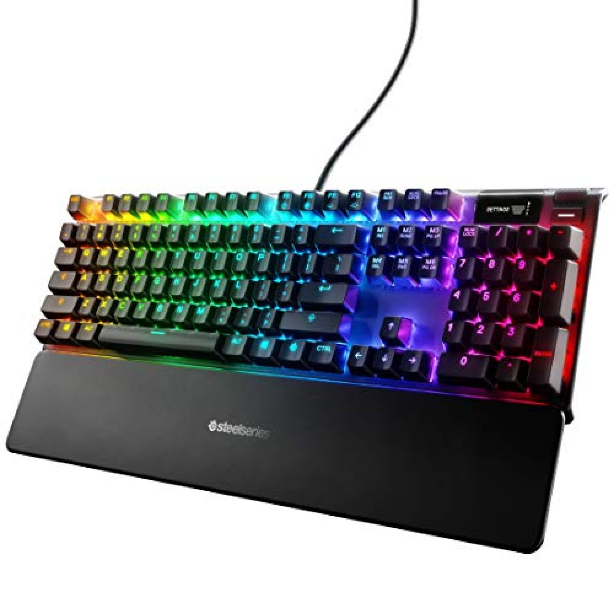 SteelSeries Apex Pro Mechanical Gaming Keyboard Adjustable Actuation Switches World’s