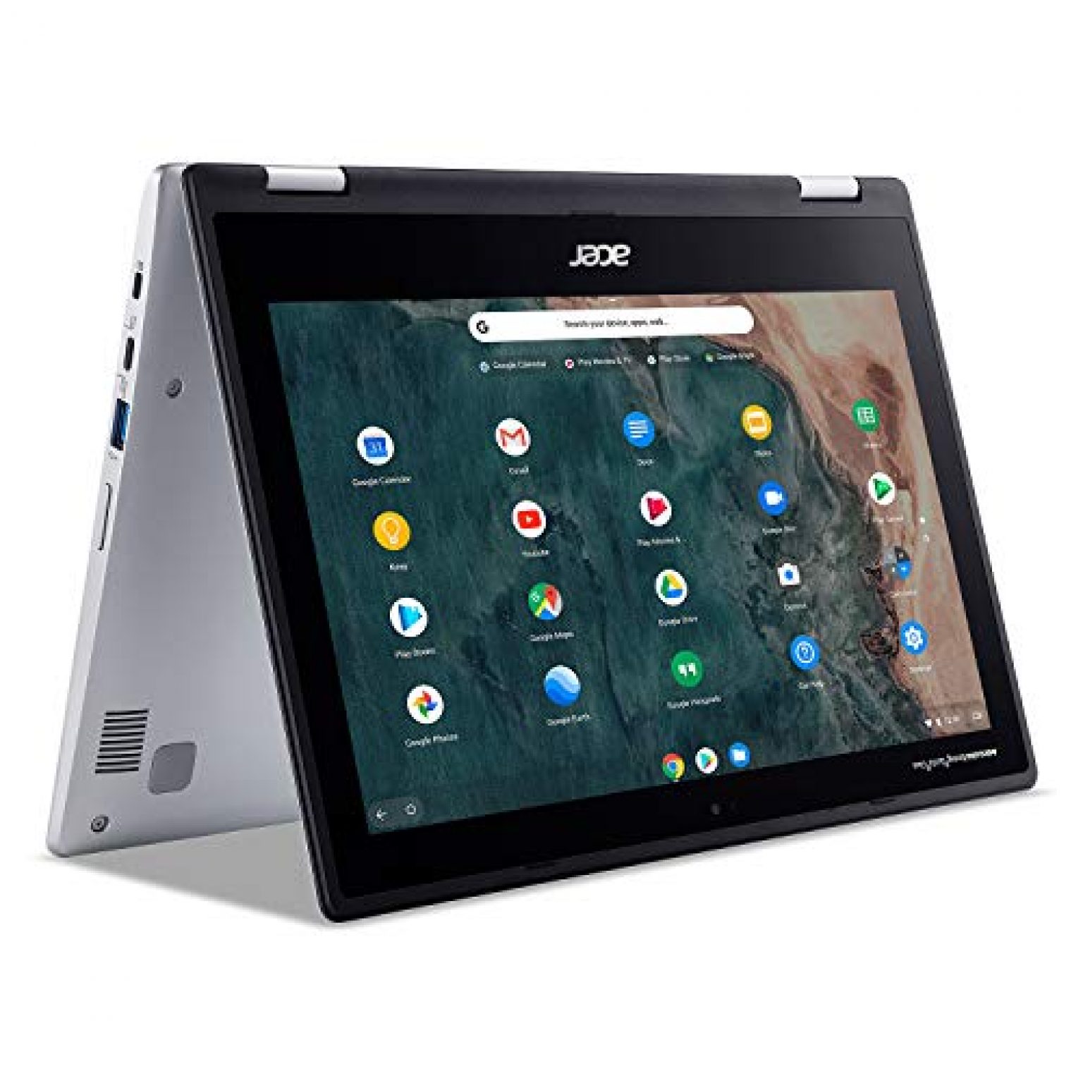 Acer Chromebook Spin 311 Convertible Laptop, Intel Celeron N4020, 11.6″ HD Touch, 4GB LPDDR4