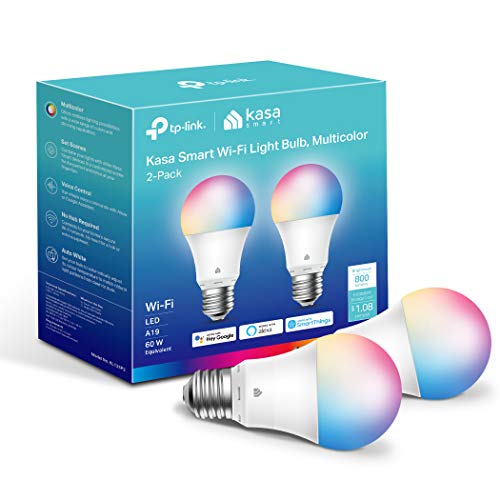 Kasa Smart Light Bulbs, Full Color Changing Dimmable Smart WiFi Bulbs