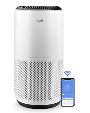 LEVOIT Air Purifiers for Home Large Room, Smart WiFi and PM2.5 Monitor H13 True HEPA Filter Removes Up to 99.97% of Particles, Pet Allergies, Smoke, Dust, Auto Mode, Alexa Control, 1005 sq.ft, White