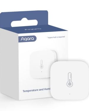 Aqara Temperature and Humidity Sensor, REQUIRES AQARA HUB, Zigbee, for Remote Monitoring and Home Automation, Wireless Thermometer Hygrometer, Compatible with Apple HomeKit, Alexa, Works with IFTTT