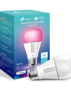 Kasa Smart Bulb, 850 Lumens, Full Color Changing Dimmable WiFi LED Light Bulb Compatible with Alexa and Google Home, A19, 9.5W,2.4Ghz only, No Hub Required 1-Pack(KL130)