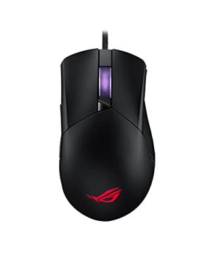 ASUS ROG Gladius III Wired Gaming Mouse | Tuned 19,000 DPI Sensor, Hot Swappable Push-Fit II Switches, Ergo Shape, ROG Omni Mouse Feet, ROG Paracord and Aura Sync RGB Lighting