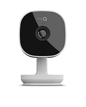 myQ Smart Garage HD Camera - Wifi Enabled - myQ Smartphone Controlled - Two Way Audio - Model SGC1WCH, White