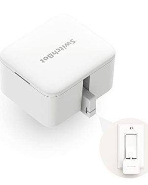 SwitchBot Smart Switch Button Pusher - No Wiring, Wireless App or Timer Control, Add SwitchBot Hub Mini to Make it Compatible with Alexa, Google Home, IFTTT (white)