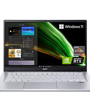 Acer Swift X SFX14-41G-R7YT Creator Laptop | 14" Full HD 100% sRGB | AMD Ryzen 5 5600U | NVIDIA RTX 3050 Laptop GPU | 8GB LPDDR4X | 512GB NVMe SSD | Wi-Fi 6 | Backlit Keyboard | Windows 11 Home