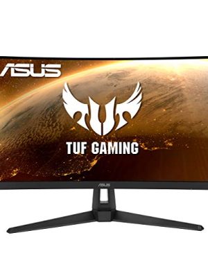 ASUS TUF Gaming VG27VH1B 27” Curved Monitor, 1080P Full HD, 165Hz (Supports 144Hz), Extreme Low Motion Blur, Adaptive-sync, FreeSync Premium, 1ms, Eye Care, HDMI D-Sub, BLACK