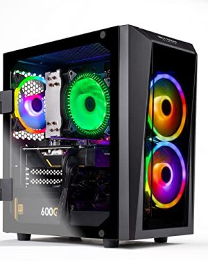 Skytech Blaze II Gaming PC Desktop – Intel Core i3 10105F 3.7 GHz, GTX 1650, 500GB SSD, 16G DDR4 3200, 600W Gold PSU, AC Wi-Fi, Windows 10 Home 64-bit