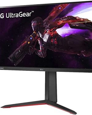 LG 27GP850-B Ultragear Gaming Monitor 27” QHD (2560 x 1440) Nano IPS Display, 1ms Response Tim, 165Hz Refresh Rate, NVIDIA G-SYNC Compatible, AMD FreeSync Premium, Tilt/Height/Pivot Adjustable Stand