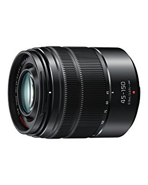 Panasonic LUMIX G VARIO 45-150mm F4.0-5.6 ASPH Mirrorless Camera Lens with Optical Stabilizer, Micro Four Thirds Mount, H-FS45150AK (USA Black)