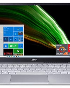 Acer Swift 3 Thin & Light Laptop | 14" Full HD IPS 100% sRGB Display | AMD Ryzen 7 5700U Octa-Core Processor | 8GB LPDDR4X | 512GB NVMe SSD | WiFi 6 | Backlit KB | FPR | Amazon Alexa | SF314-43-R2YY