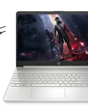 HP 15.6ft FHD Micro-Edge Flagship Laptop, AMD Ryzen 5 5500U 6-core(Beat i7-1160G7, up to 4GHz), 16GB RAM, 512GB PCIe SSD, WiFi, HDMI, Fast Charge, USB-A&C, Win10, w/Ghost Manta, HP, Silver