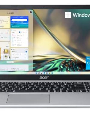 Acer Aspire 5 A515-56-32DK Slim Laptop - 15.6" Full HD IPS Display - 11th Gen Intel i3-1115G4 Dual Core Processor - 4GB DDR4 - 128GB NVMe SSD - WiFi 6 - Windows 11 Home in S mode