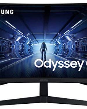 SAMSUNG Odyssey G5 Series 27-Inch WQHD (2560x1440) Gaming Monitor, 144Hz, Curved, 1ms, HDMI, Display Port, FreeSync Premium (LC27G55TQWNXZA)