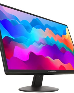 Sceptre E249W-19203R 24-inch FHD LED Gaming Monitor 2X HDMI VGA 75Hz Build-in Speakers, Machine Black