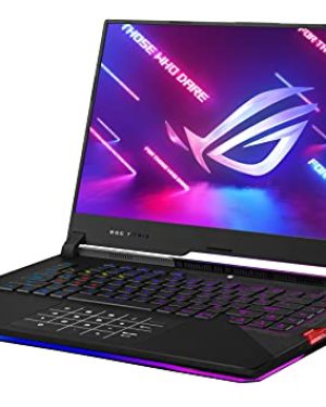 ASUS ROG Strix Scar 15 Gaming Laptop, 15.6" 300Hz IPS Type FHD Display, NVIDIA GeForce RTX 3080, AMD Ryzen 9 5900HX, 16GB DDR4, 1TB SSD, Opti-Mechanical Per-Key RGB Keyboard, Windows 11, G533QS-DS94