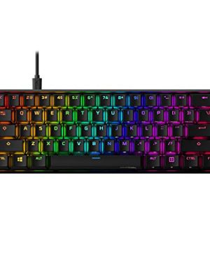 HyperX Alloy Origins 60 - Mechanical Gaming Keyboard, Ultra Compact 60% Form Factor, Double Shot PBT Keycaps, RGB LED Backlit, NGENUITY Software Compatible - Linear HyperX Red Switch