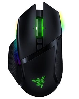 Razer Basilisk Ultimate Hyperspeed Wireless Gaming Mouse: Fastest Gaming Mouse Switch, 20K DPI Optical Sensor, Chroma RGB Lighting, 11 Programmable Buttons, 100 Hr Battery, Classic Black