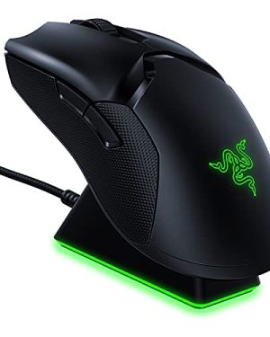 Razer Viper Ultimate Hyperspeed Lightweight Wireless Gaming Mouse & RGB Charging Dock: Fastest Gaming Mouse Switch - 20K DPI Optical Sensor - Chroma Lighting - 8 Programmable Buttons - 70 Hr Battery