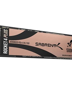 SABRENT 500GB Rocket 4 Plus NVMe 4.0 Gen4 PCIe M.2 Internal SSD Optimized for PS5 Extreme Performance Solid State Drive (SB-RKT4P-500)