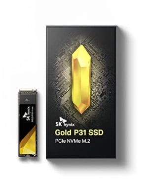 SK hynix Gold P31 1TB PCIe NVMe Gen3 M.2 2280 Internal SSD | Up to 3500MB/S | Compact M.2 SSD Form Factor SK hynix SSD | Internal Solid State Drive with 128-Layer NAND Flash