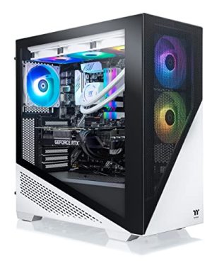 Thermaltake Frostbite 380 Gaming Desktop (AMD Ryzen™ 5 5800X 8-core, ToughRam RGB DDR4 3600Mhz 32GB Memory, NVIDIA® GeForce RTX™ 3080, 1TB NVMe M.2, Win10 Home) D3FB-B550-380-LCS