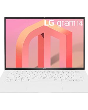 LG gram (2022) 14Z90Q Ultra Lightweight Laptop, 14" (1920x1200) IPS Display, Intel Evo 12th Gen i5 1240P Processor, 8GB LPDDR5, 512GB NVMe SSD, FHD Webcam, WiFi 6E, Thunderbolt 4, Windows11, White