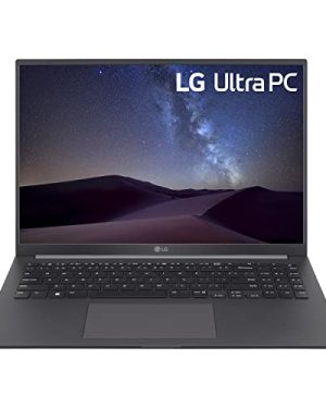 LG UltraPC 16U70Q Thin and Lightweight Laptop, 16” (1920 x 1200) Anti-Glare IPS Display, Ryzen 7 Processor, 16GB Memory – 512GB Solid State Drive, WiFi 6, Windows 11, Gray