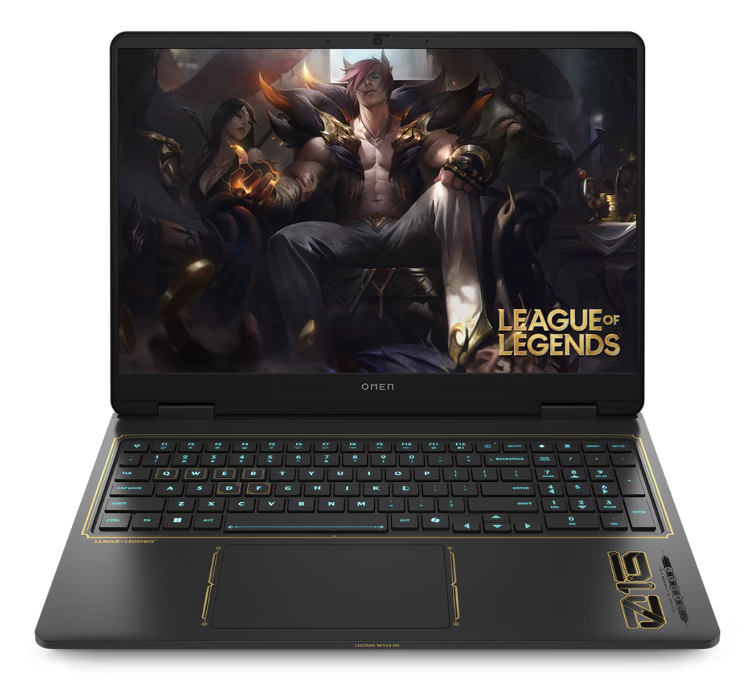 HP OMEN Gaming Laptop: 16 240Hz, Intel® Core™ i7, 32GB RAM, 1TB SSD, GeForce RTX™ 5070, QHD+, Shadow black (League of Legends Limited Edition)
