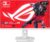 ASUS ROG Strix 27” 4K HDR USB-C Gaming Monitor (XG27UCG-W) – White, UHD (3840×2160) Dual Mode (4K 160Hz or FHD 320Hz), 1ms, Fast IPS, ELMB Sync, G-SYNC Compatible, AI Gaming, 3yr Warranty