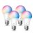 Kasa Smart Light Bulbs, Full Color Changing Dimmable Smart WiFi Bulbs Compatible with Alexa and Google Home, A19, 9W 800 Lumens,2.4Ghz only, No Hub Required, 4-Pack