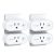 Smart Plug, TECKIN 15A Smart Home WiFi Outlet Work with Alexa & Google Home, Alexa Smart Plugs with Remote Control, Schedule and Timer Function, FCC ETL Certification, No hub Require, 4 Pack