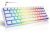 Tezarre TK61 60% Hotswap Mechanical Gaming Keyboard with PBT Pudding Keycaps,RGB Backlit Wired USB Optical Switches Keyboards Full Keys Programmable for Windows MAC PC Gamers (Gateron Optical Black)