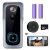 WiFi Video Doorbell Camera, XTU Wireless Doorbell Camera with Chime, 1080P HD, 2-Way Audio, Motion Detection, IP65 Waterproof, Cloud Storage and 32GB SD Card Included